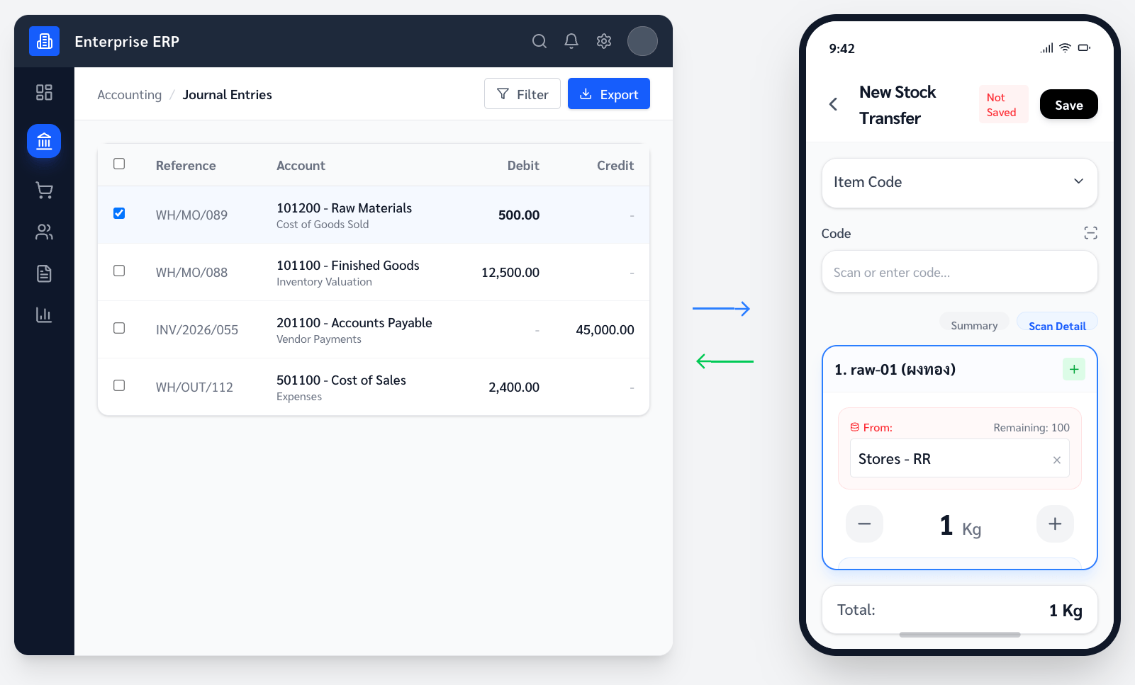 WMS-ERP Integration - Enterprise ERP and Mobile WMS App